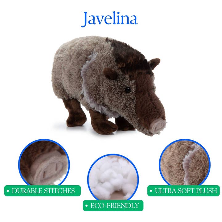 The Petting Zoo - Wholesale Stuffed/Plush Toy - Kids & Baby - 12" (33cm) Wild Onez Javelina Wild life3