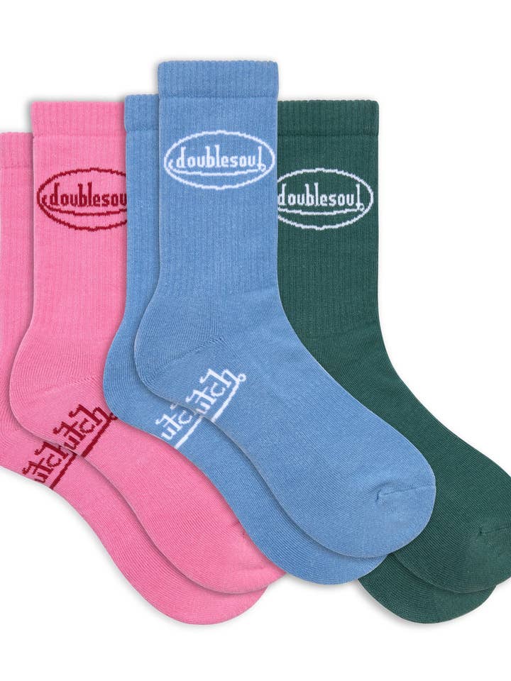 Von Dutch höga strumpor 3-pack blandade för wholesale av doublesoul