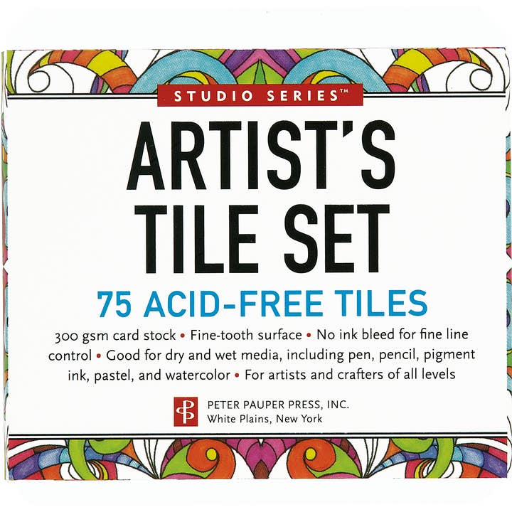 Studio Series Artist's Tile Set: White and other Purchase Wholesale tiles set. Free Returns & Net 60 Terms on Faire trending on Faire.