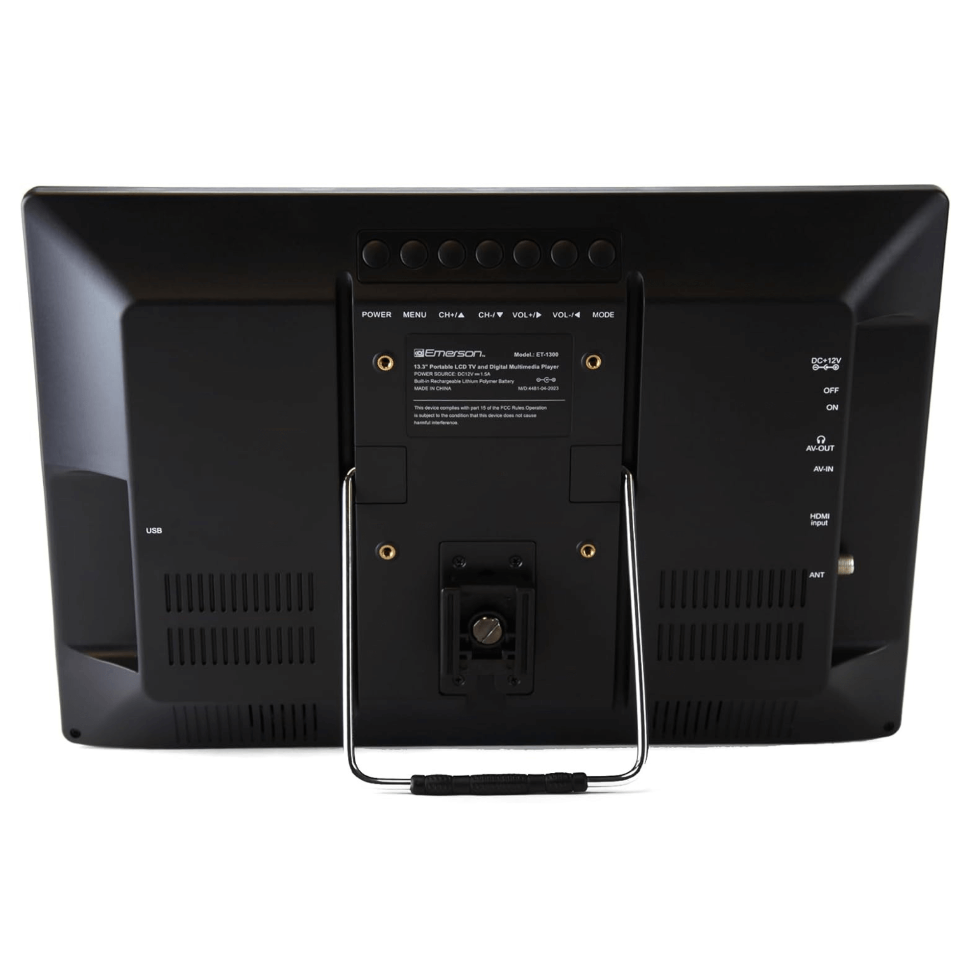 JupiterGear Home – wholesale Decorative tabletop object – Emerson 13.3" Portable Digital TV with 12V DC Car Adapter5