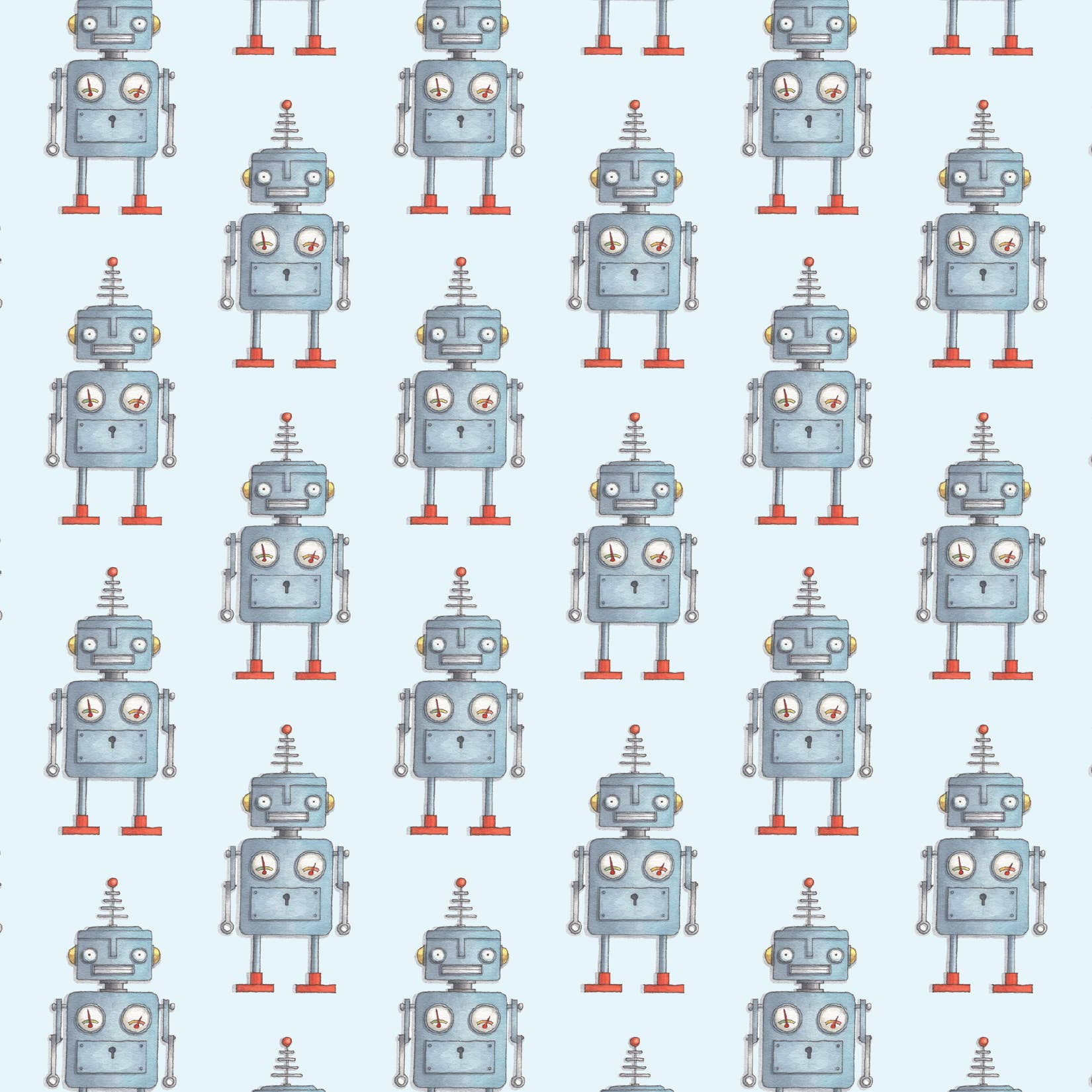 Yeesan Loh - Wholesale Flat Wrap - Gift Wrap / Robots2