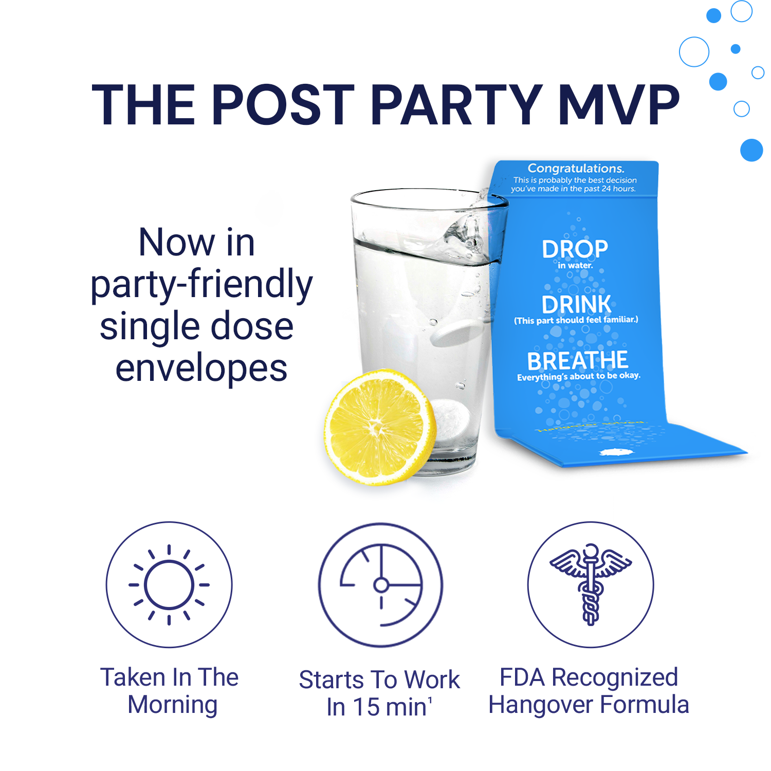 Blowfish for Hangovers – Großhandel Nahrungsergänzungsmittel/Vitamin zum Einnehmen – Partybox, (25 x 2 Tabletten-Umschläge)4