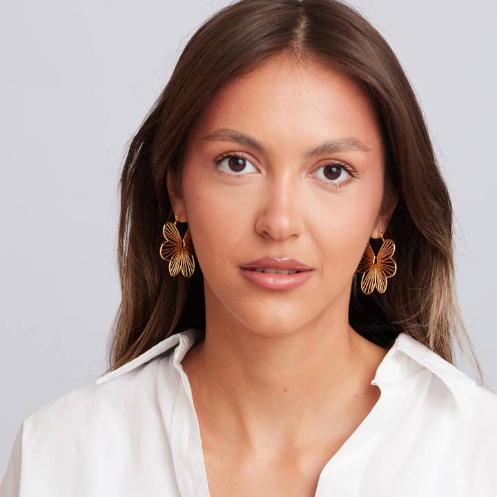 Schmuckoo Berlin - Wholesale Dangle Earrings - Papillon Boho Chic Earrings Gold Plated5