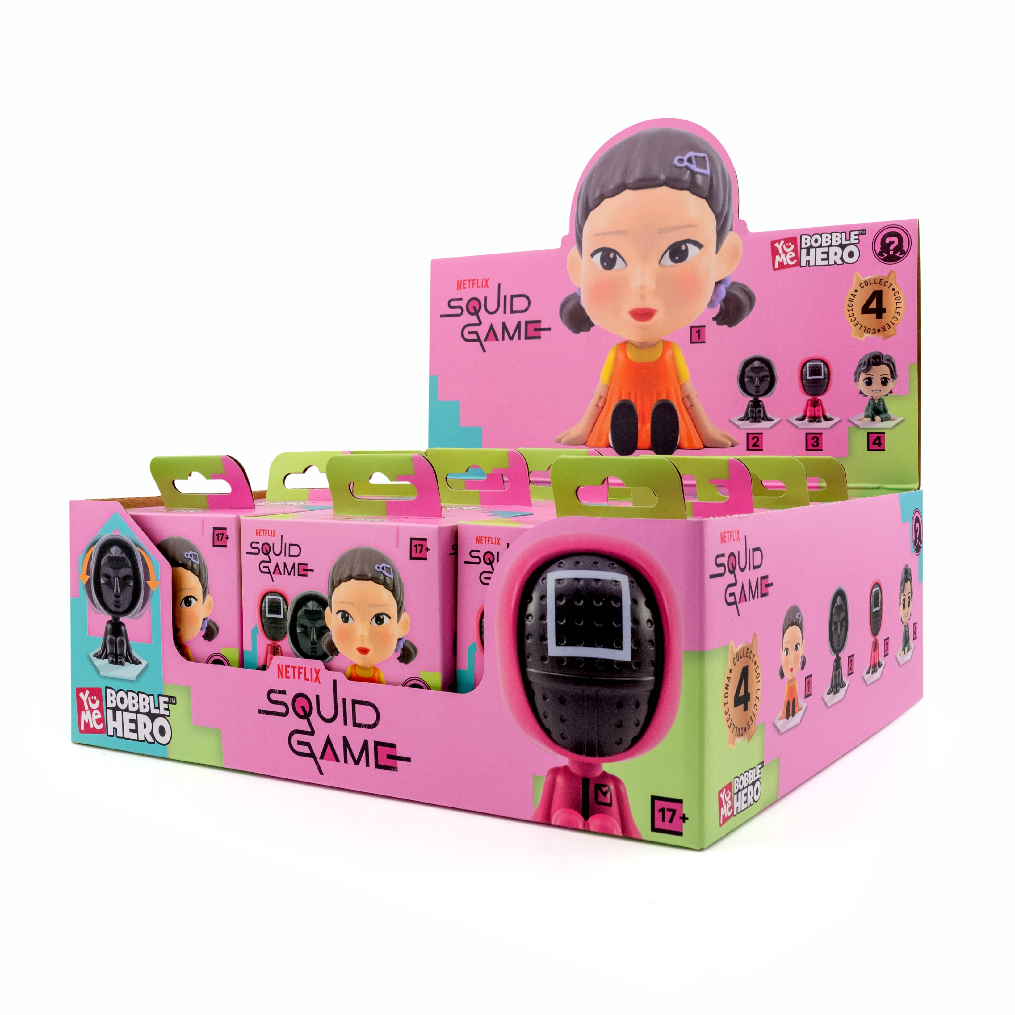 Toys Matter Inc. - Vente Figurine – enfant - Squid Game Bobble Hero - Boîte aveugle CDU7