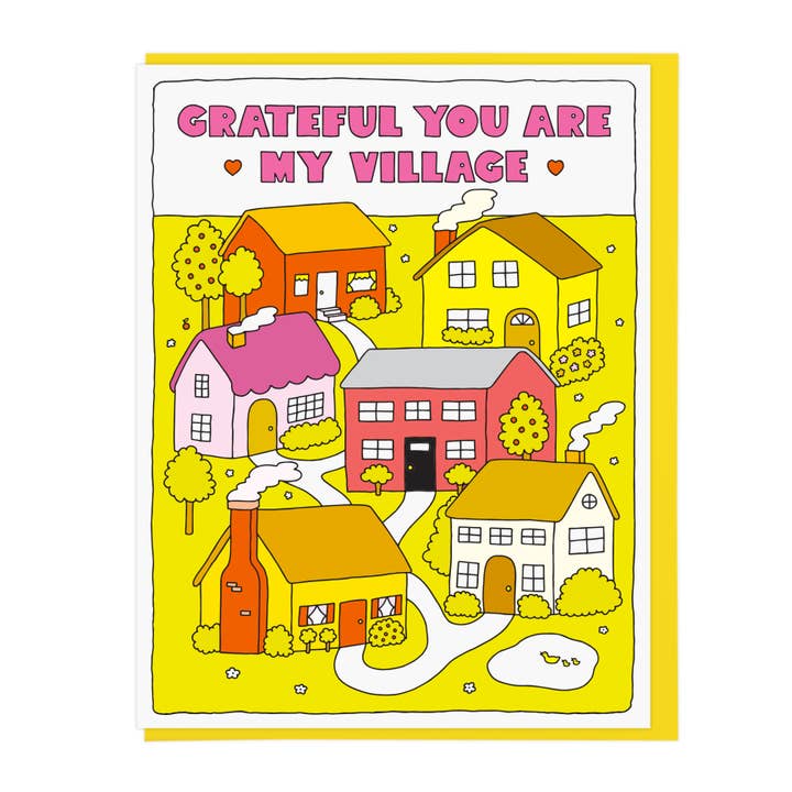Grateful You are My Village for wholesale by Lucky Horse Press