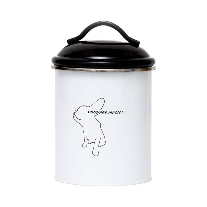 Jojo Modern Pets – wholesale Pet treat jar – Dog – Black & White Pet Food & Treat Storage Canisters (Set of 3)4