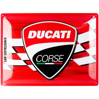 Ducati Corse - Logo Racing Flag 30cm x 40cm for wholesale by Casa Grande Ltd