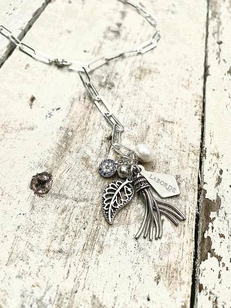 Sterling zilveren cluster paperclip ketting voor wholesale door Laborde Jewelry