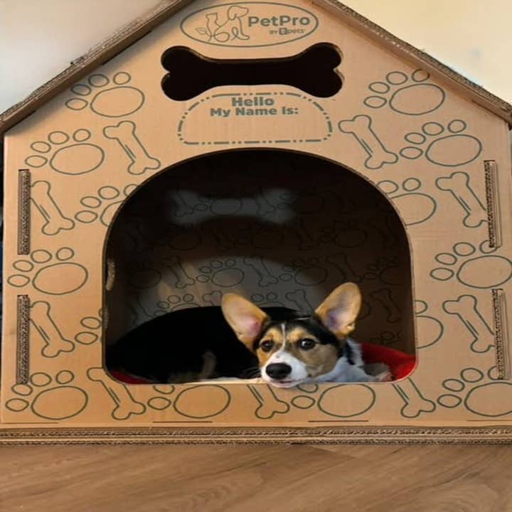 Designer Pet Products, LLC - Wholesale Pet Carrier - Cat/Dog - Dog House , Durable Cardboard Design