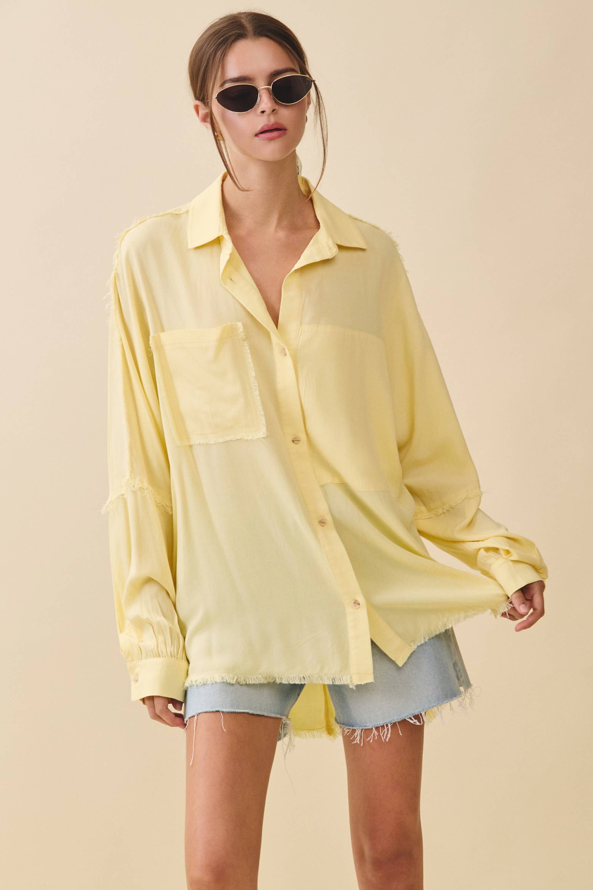 AEMI + CO - Wholesale Button Down Shirt - Women's - 879AK Delilah Shirt25