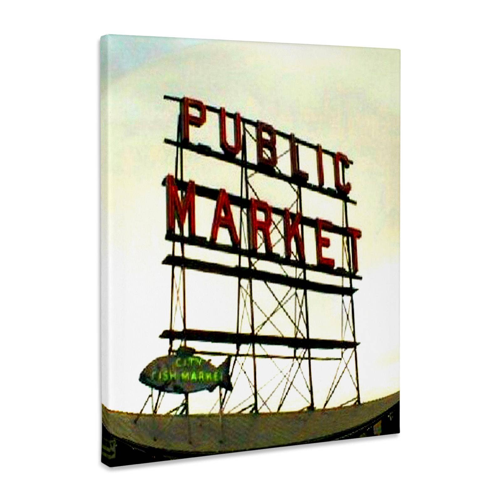 3dRose - Wholesale Art Print - 3dRose, Public Market Seattle , Museum Grade Canvas Wrap0