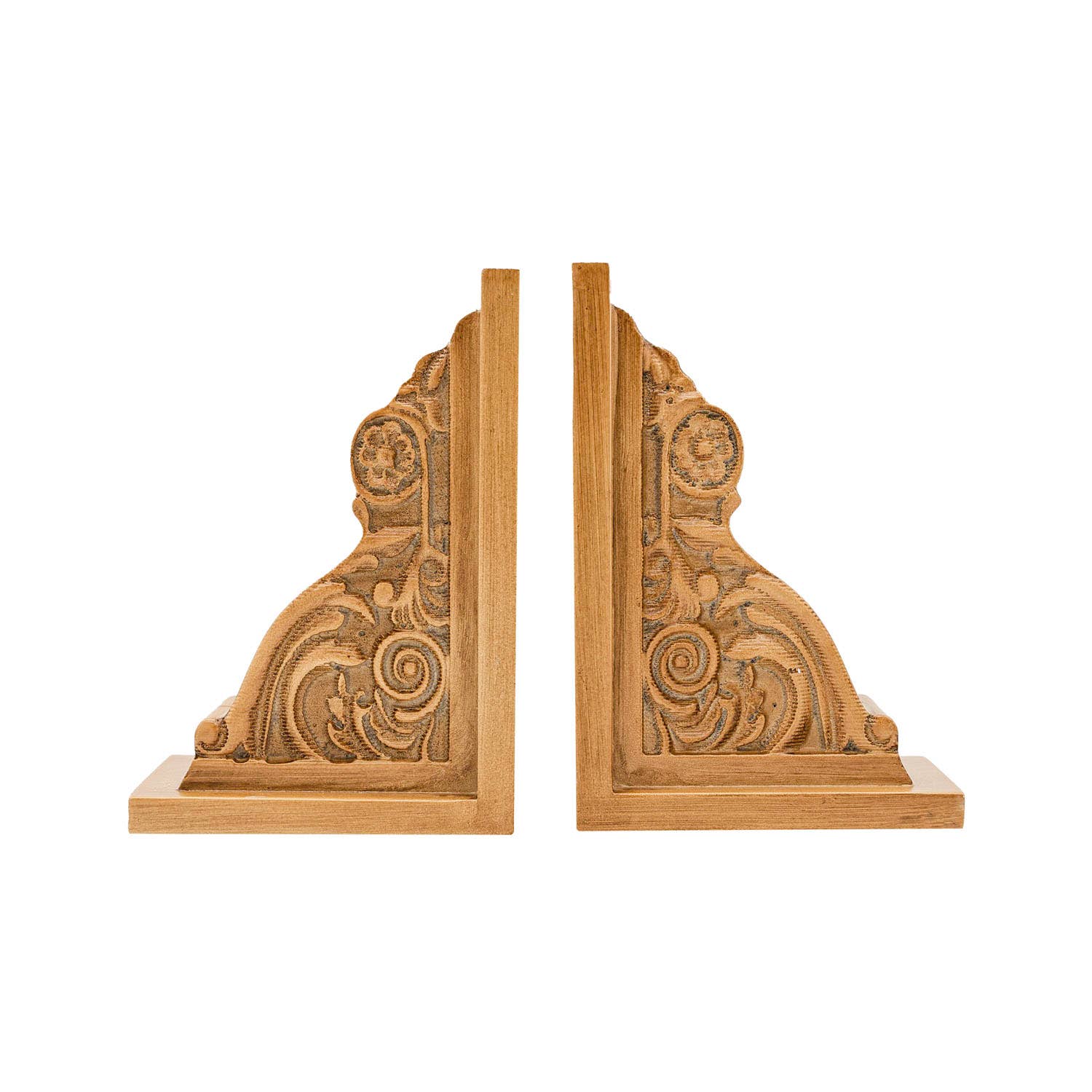 Foreside Home & Garden - Wholesale Bookend - Florence Vintage Corbel Wood Bookends Set 21