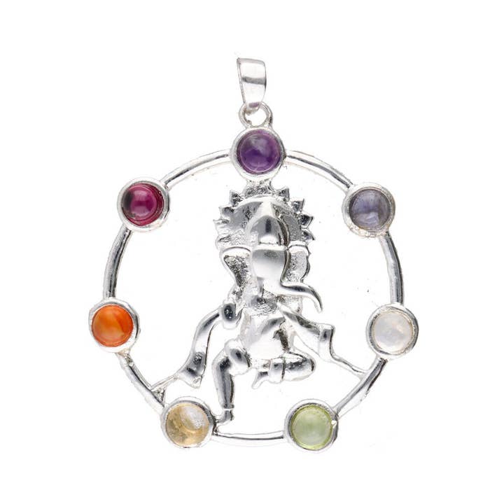 Vives de la Cortada S.L - Wholesale Individual Charm/Pendant - Ganesha body pendant with BP Chakra minerals