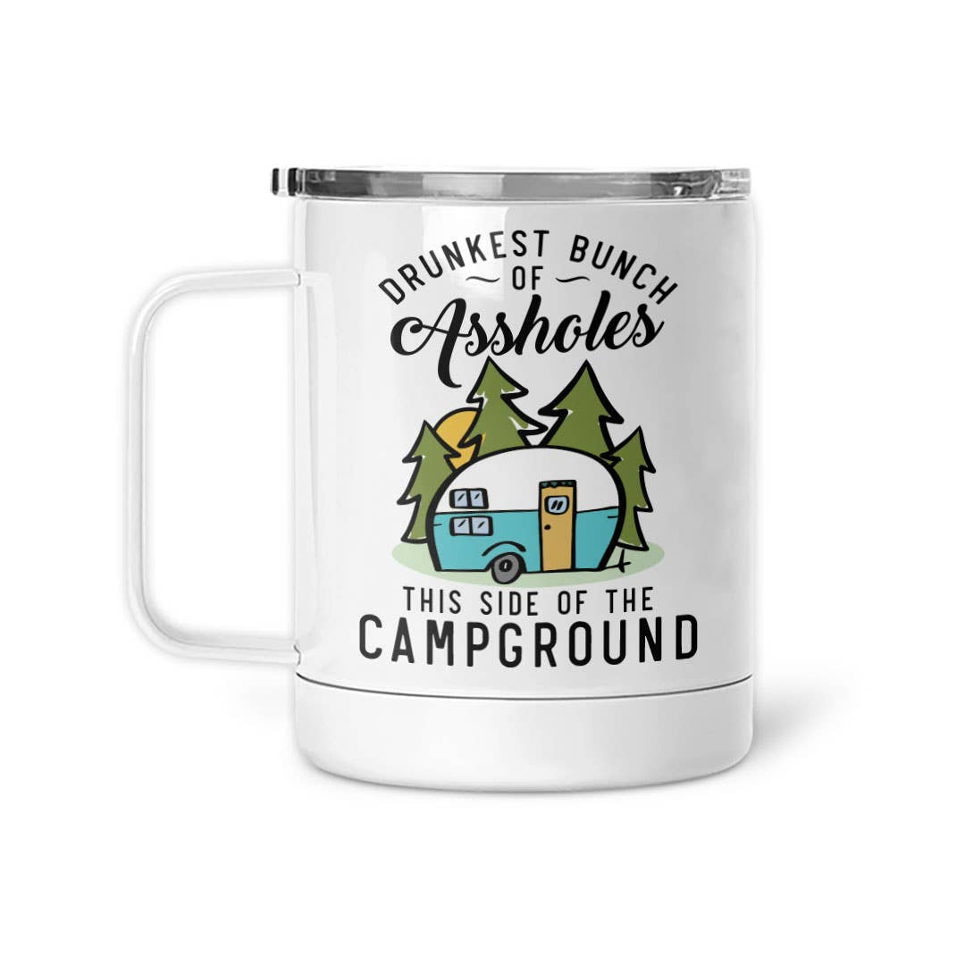 Pinetree Innovations - Wholesale Insulated Mug/Tumbler - Drunkest Bunch Of Assholes | Thermal Mug0