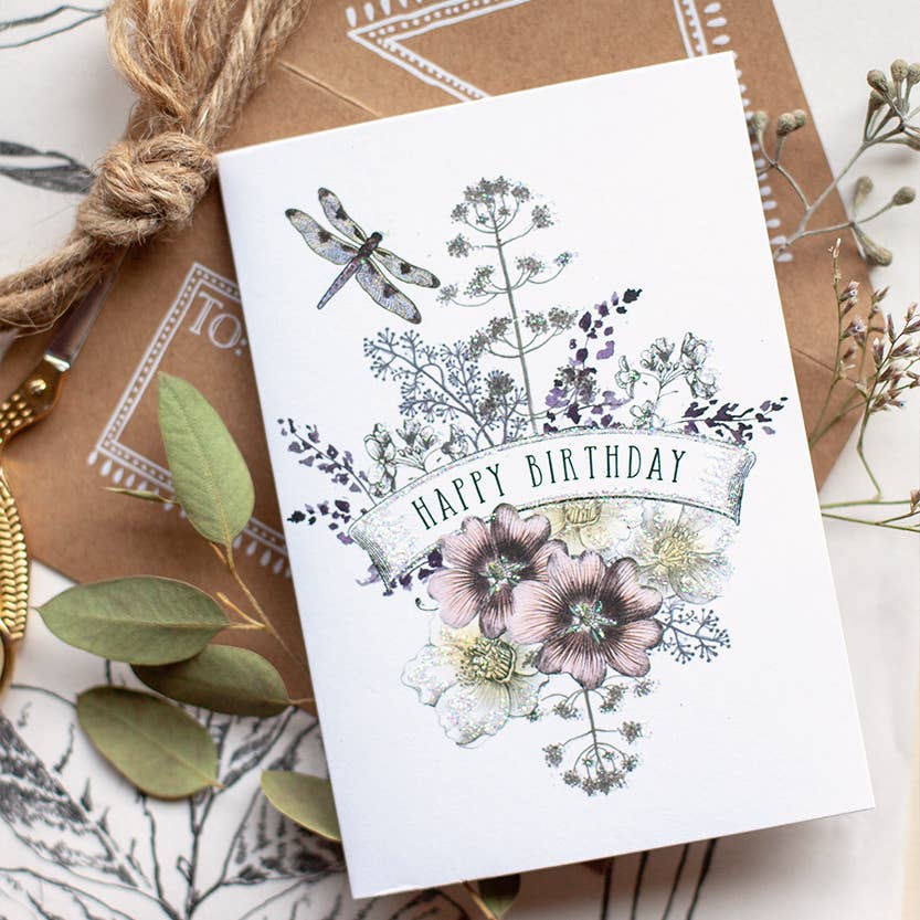 PAPAYA - Vente Cartes d'anniversaire - Mini carte - Libellule Anniversaire6