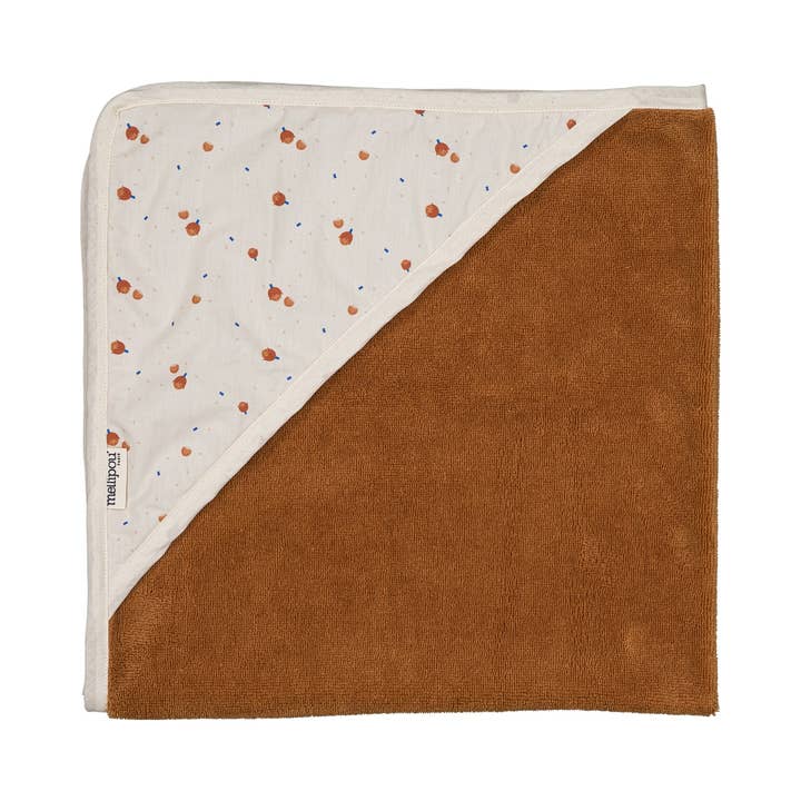 Cape de bain - serviette bébé NOISETTE pour la vente par MELLIPOU