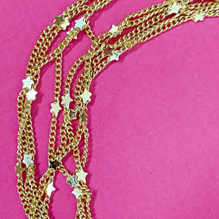 Ellison+Young - Wholesale Link & Chain Necklace - Show Me The Ways Necklace, Gold5