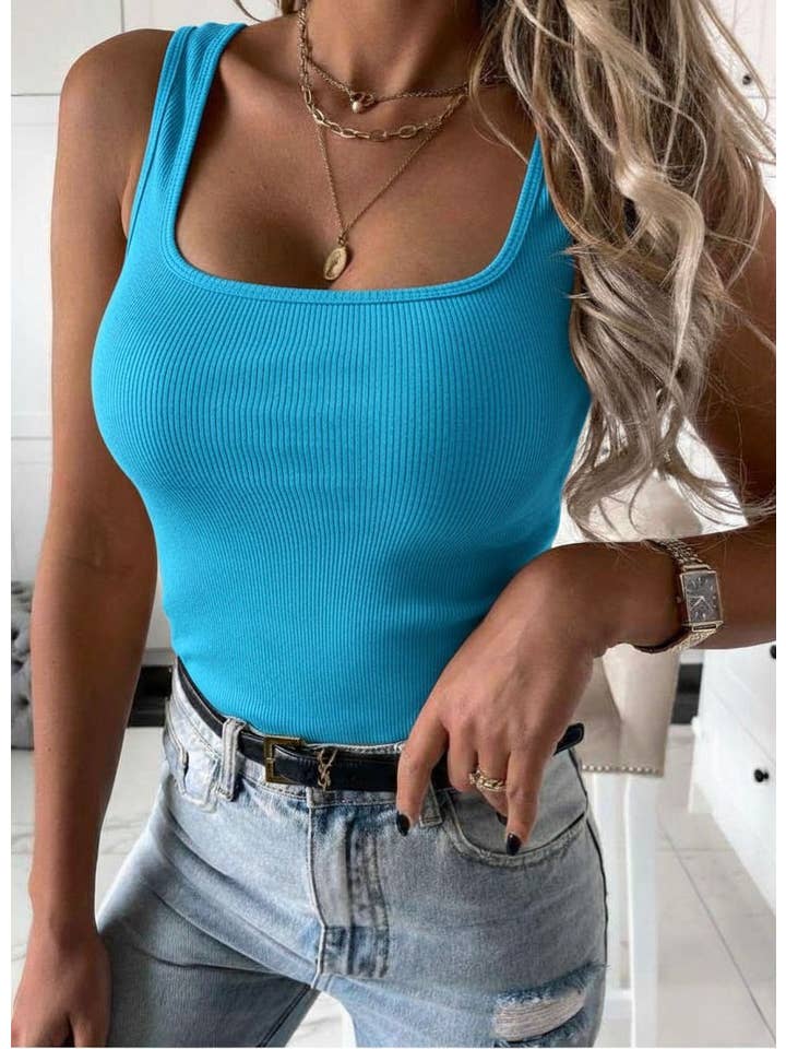 ESTEE BROWN - Wholesale Tanktop - Dames - Dames effen tanktop - 96493