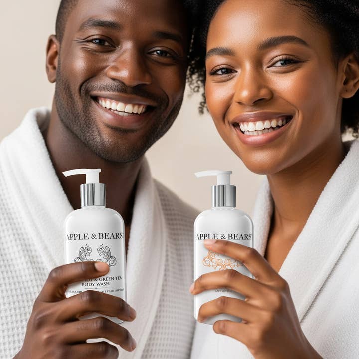 APPLE & BEARS – wholesale Bad- och kroppsvårdsset – Bergamott & Grönt Te Kroppstvätt & Lotion Presentset7