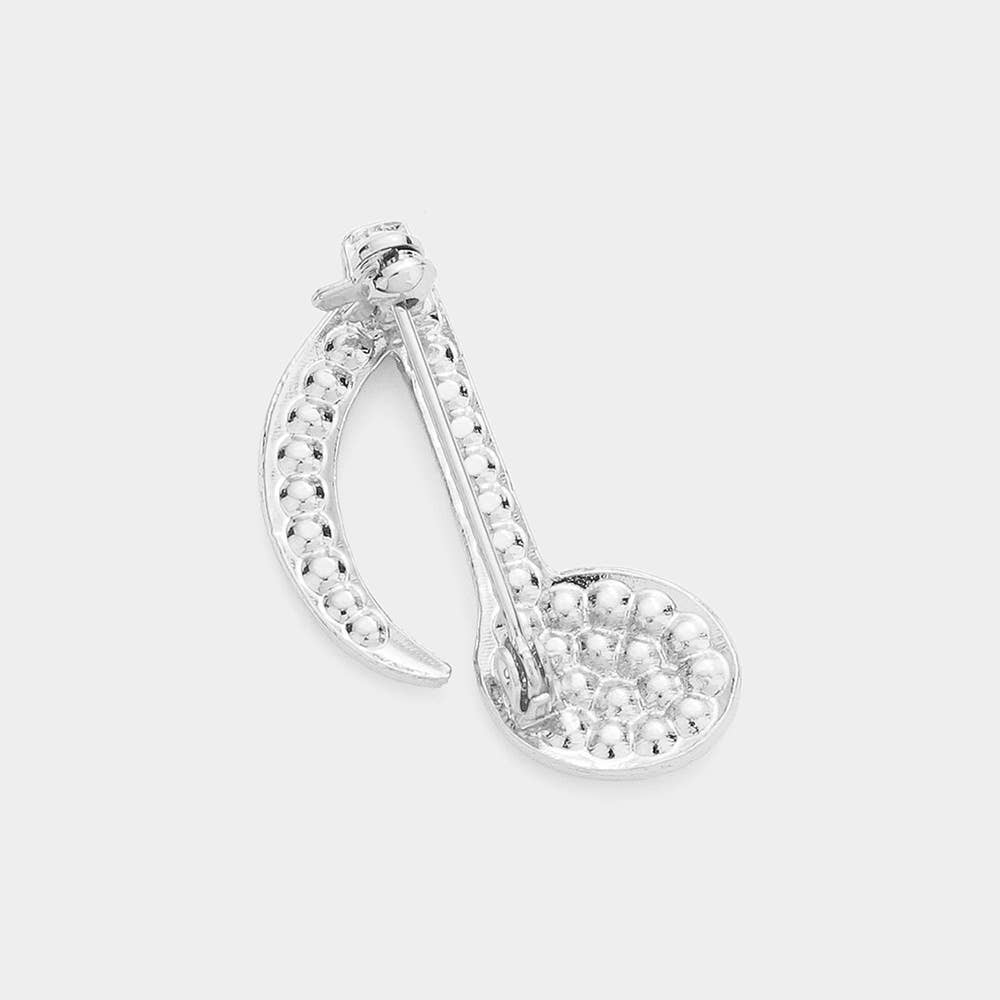 Sensibling Corp. - Wholesale Brooch - Rhinestone Paved Musical Note Pin Brooch7