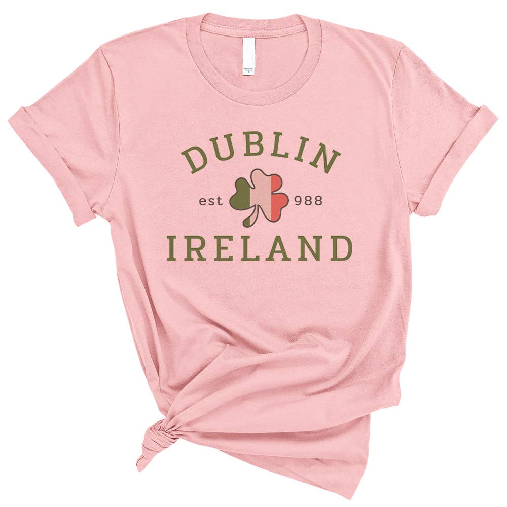 Lucky Luna Apparel - Wholesale Screen Printed T-Shirt - Women's - Dublin Ireland Shirt1