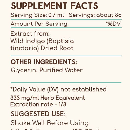 HerbEra - Wholesale Tincture - Wild Indigo Tincture1