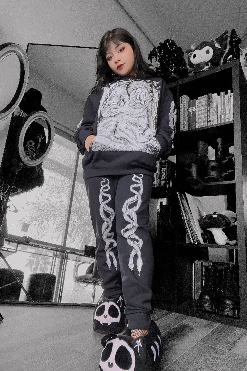 vampirefreaks – wholesale Joggingbyxor - Dam – Medusa's Serpents Joggingbyxor [Unisex]4