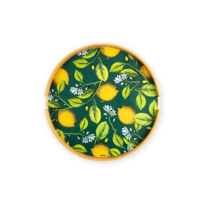 Bergamaschi & Vimercati S.p.a. - Wholesale Side Table - Boboli Coffee Table – Bamboo Structure, Glass Top, Multicolor, 48x48x44 cm3