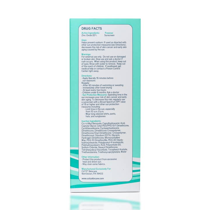 CoTZ The Healthier Sunscreen - Wholesale Sunscreen - Sensitive Non-Tinted SPF 403