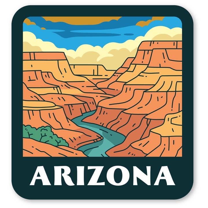 Onderzetter - Arizona State Badge 2 voor wholesale door Morris Magnets