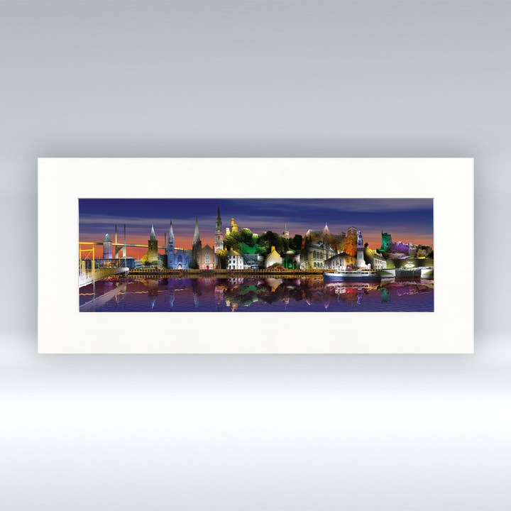 Inverness Night - Mounted Print for wholesale by Pureminted
