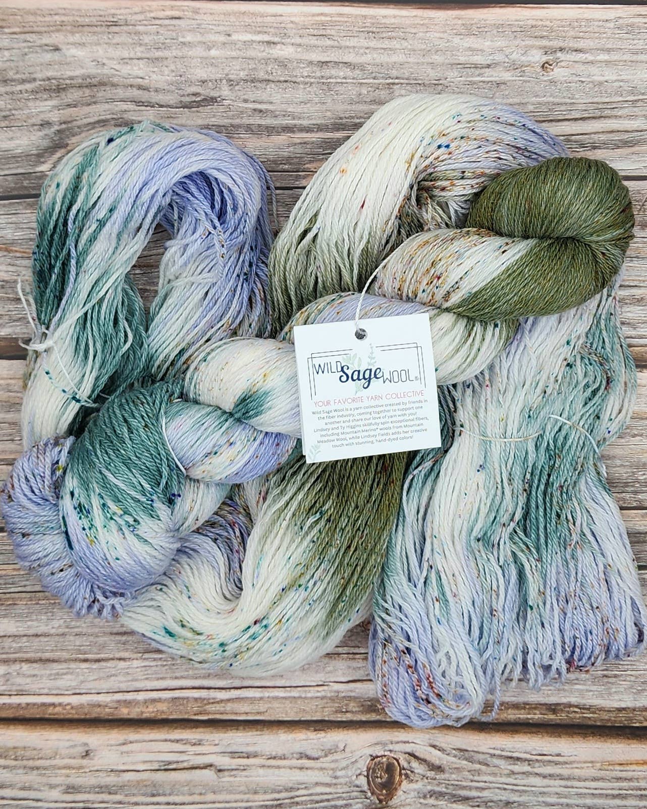 Wild Sage Wool - Venta al por mayor Hilos - Colección Woodland Whimsy - Peso Fingering - RTS2