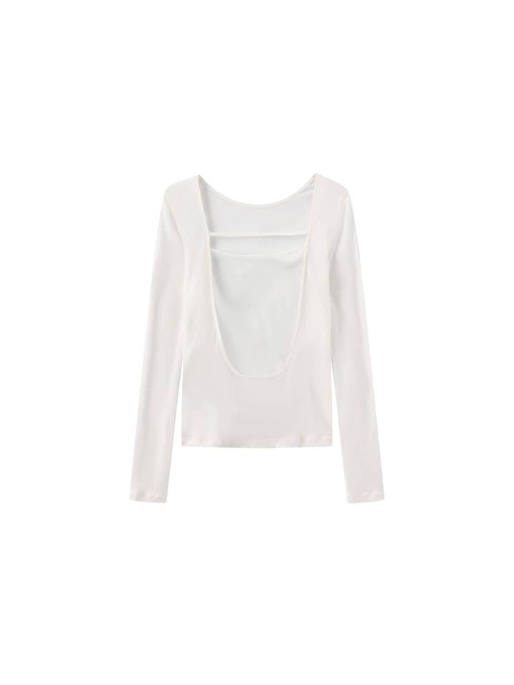 CUBIC – Engroshandel Strikket top - Dame – Ærmeløs dyb U-hals gennemsigtig striktop1