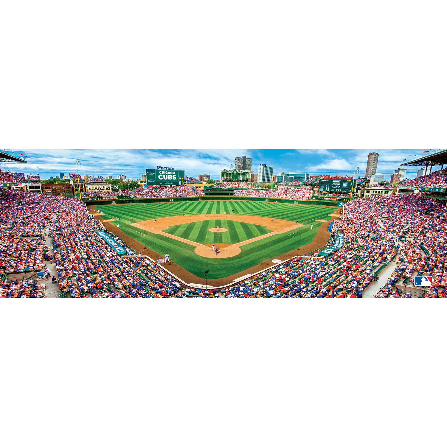 Masterpieces Puzzles - Vente Puzzle – adulte - Chicago Cubs - Puzzle panoramique de 1000 pièces1
