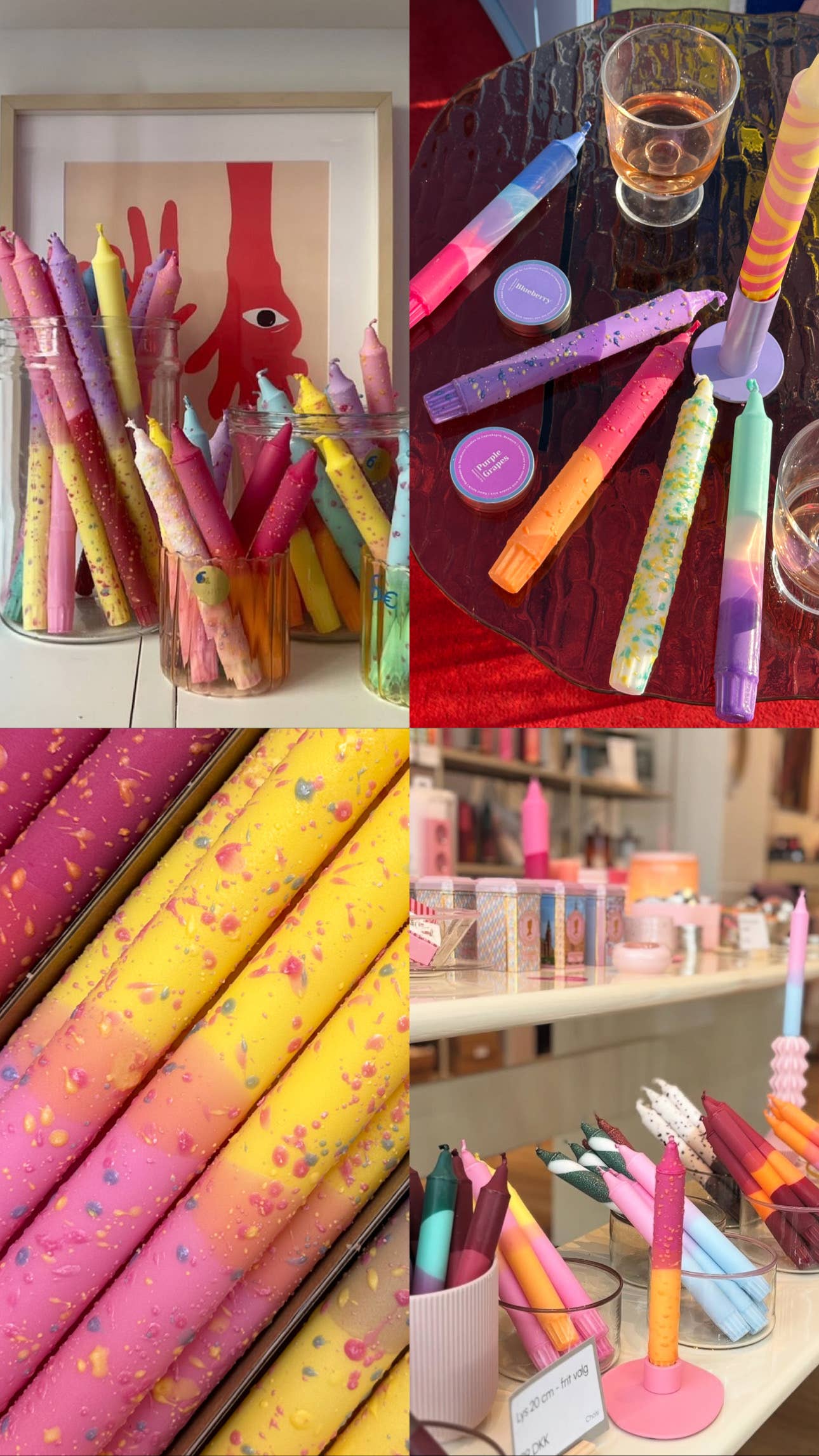 Nordtrice - Wholesale Tapered Candle/Candlestick - Taper candles- CONFETTI Mix5