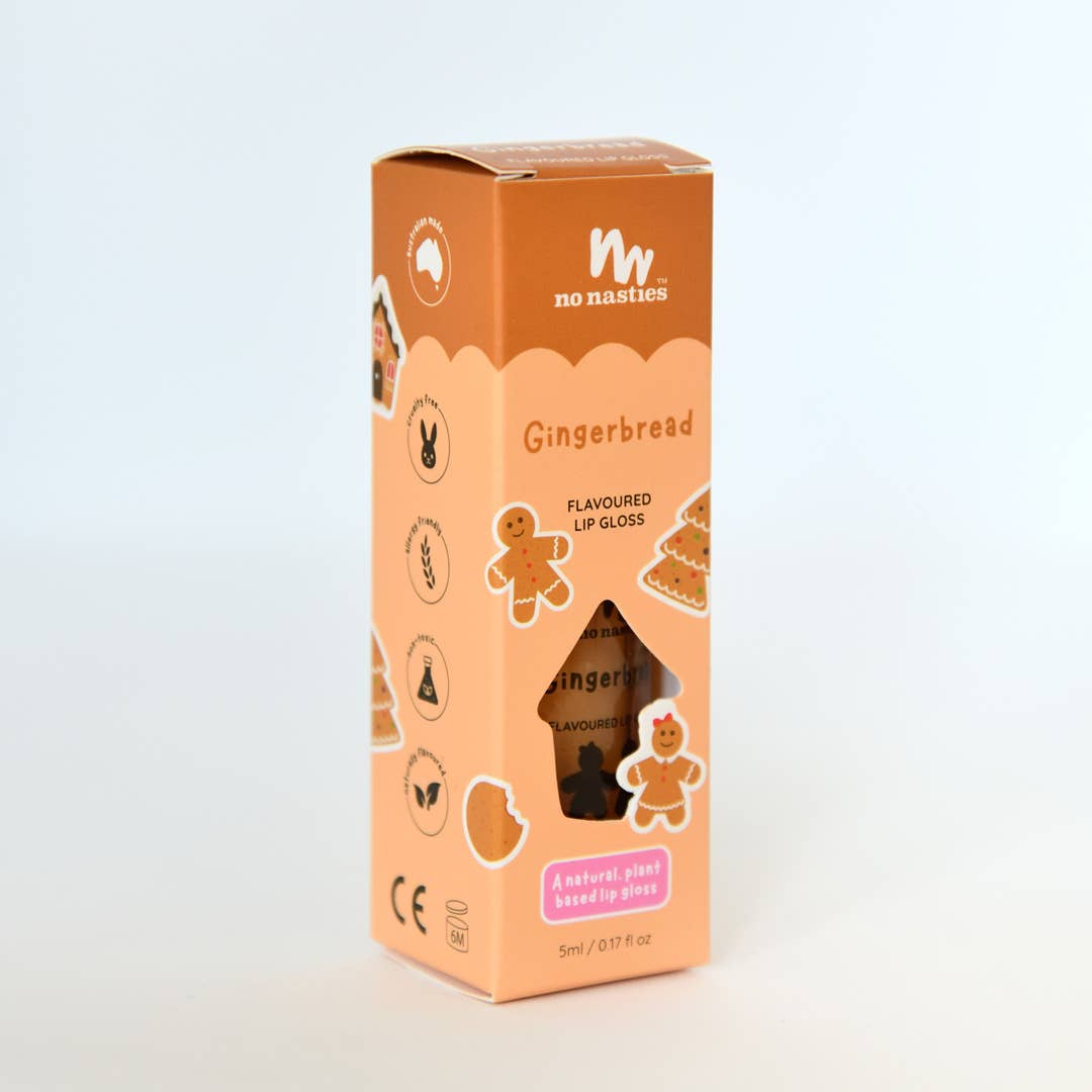 no nasties kids - Vente Brillant à lèvres/gloss – enfant - Brillant à lèvres Gingerbread Natural Kids Christmas1