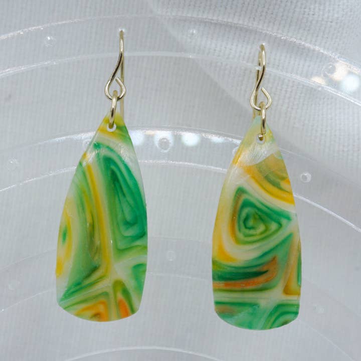 Green Translucent inverted Dagger for wholesale by Shannon V Jewelry