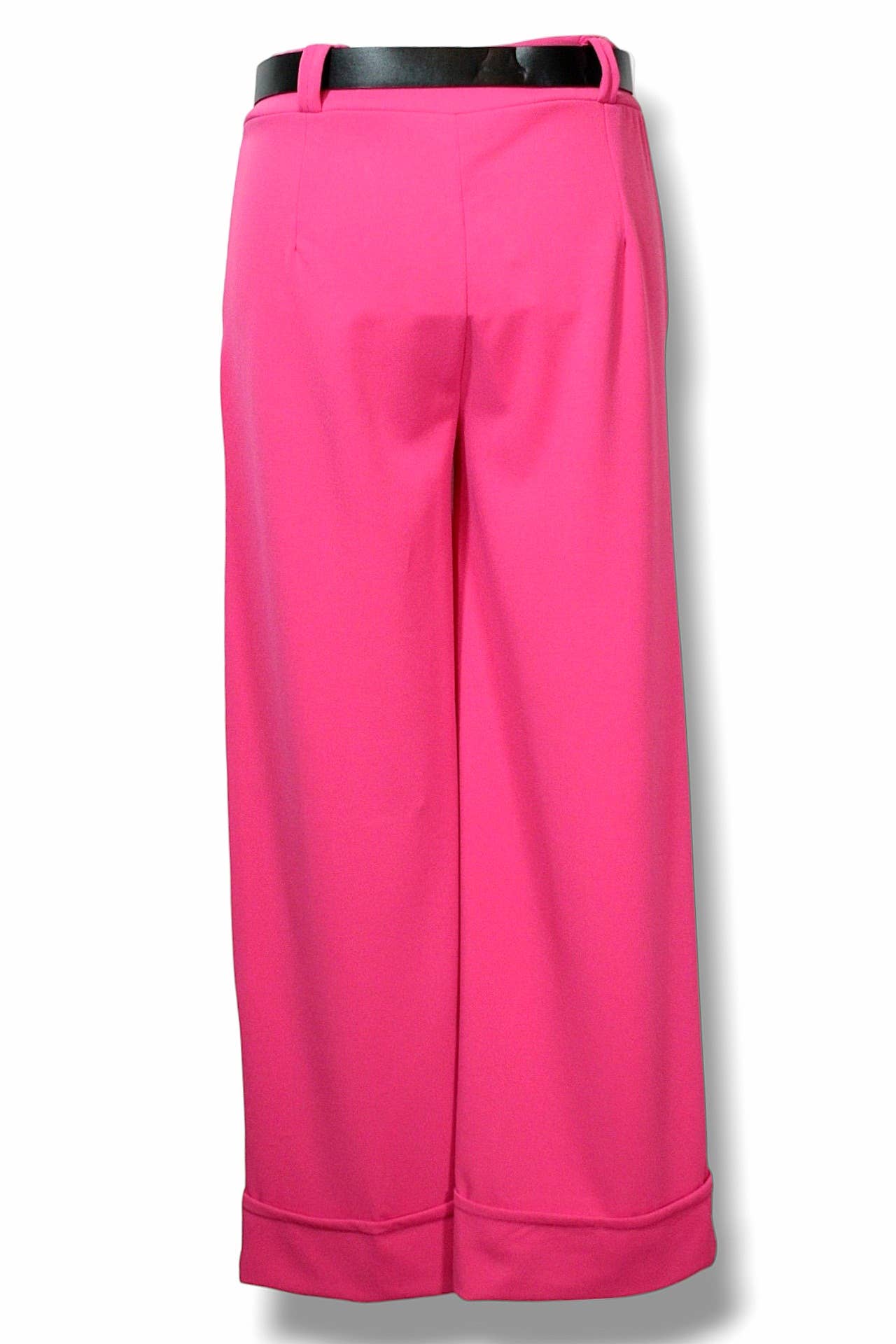 NINEF - Wholesale Pants - Women's - Urban Elegance Trousers with Belt - Vibrant Pink6