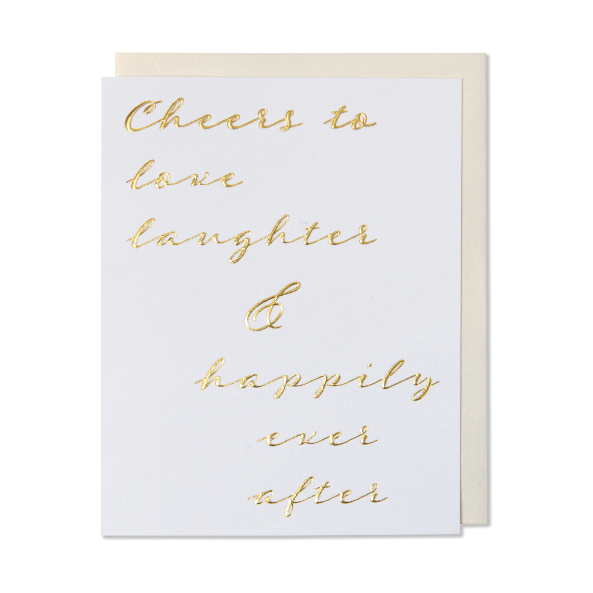 WowWordZ - Wholesale Wedding Card - Wedding & Anniversary Card – Cheers to Love & Laughter

3