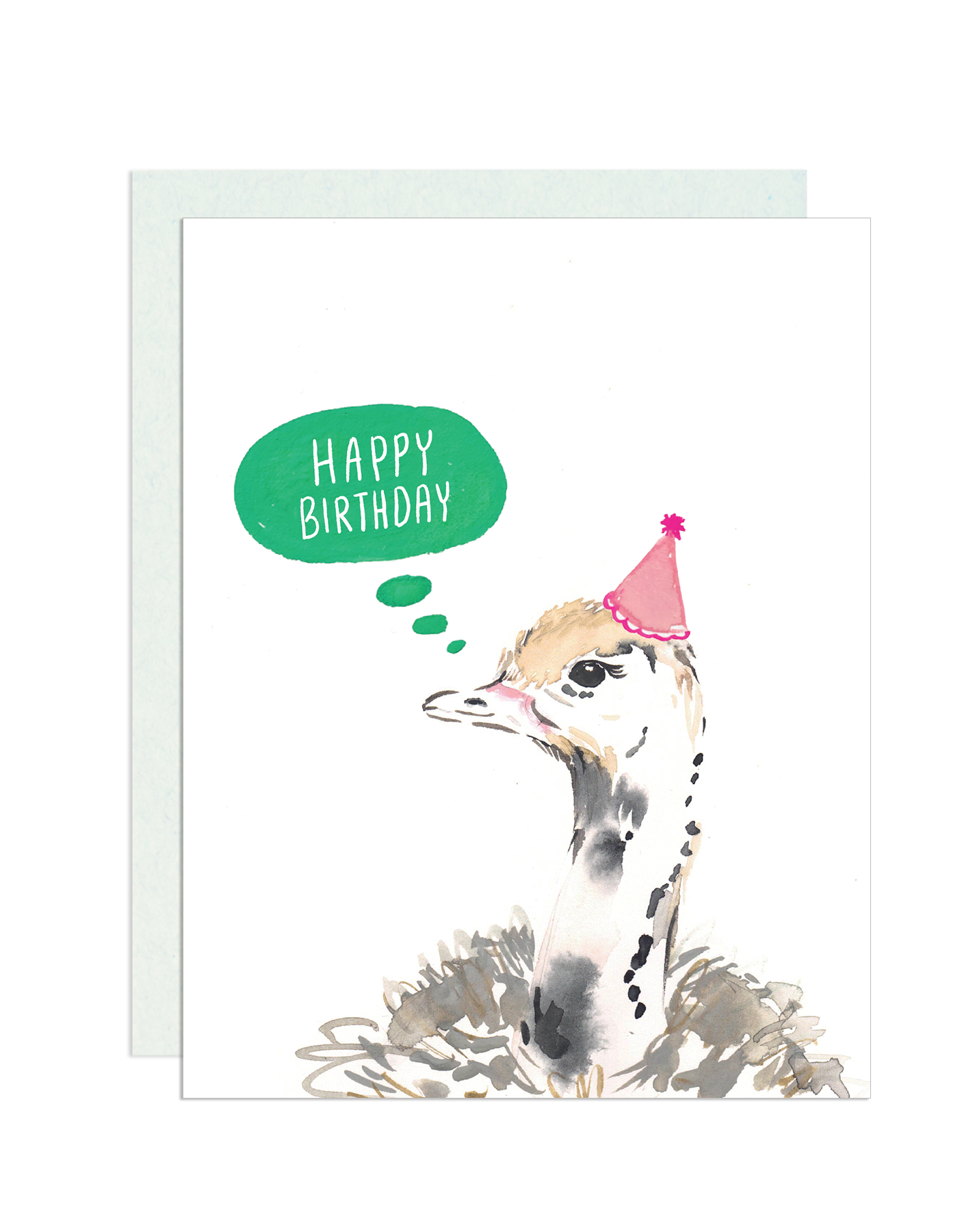 Darling Lemon - Wholesale Birthday Card - Happy Birthday, Ostrich0