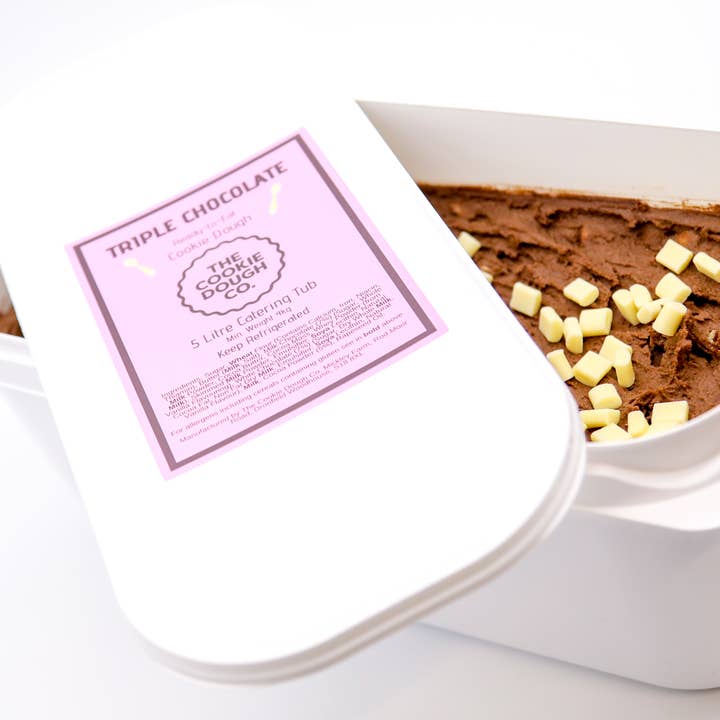 The Cookie Dough Co - Wholesale Cookie Mix - 5L Ready To Eat Cookie Dough Napoli Catering Tub