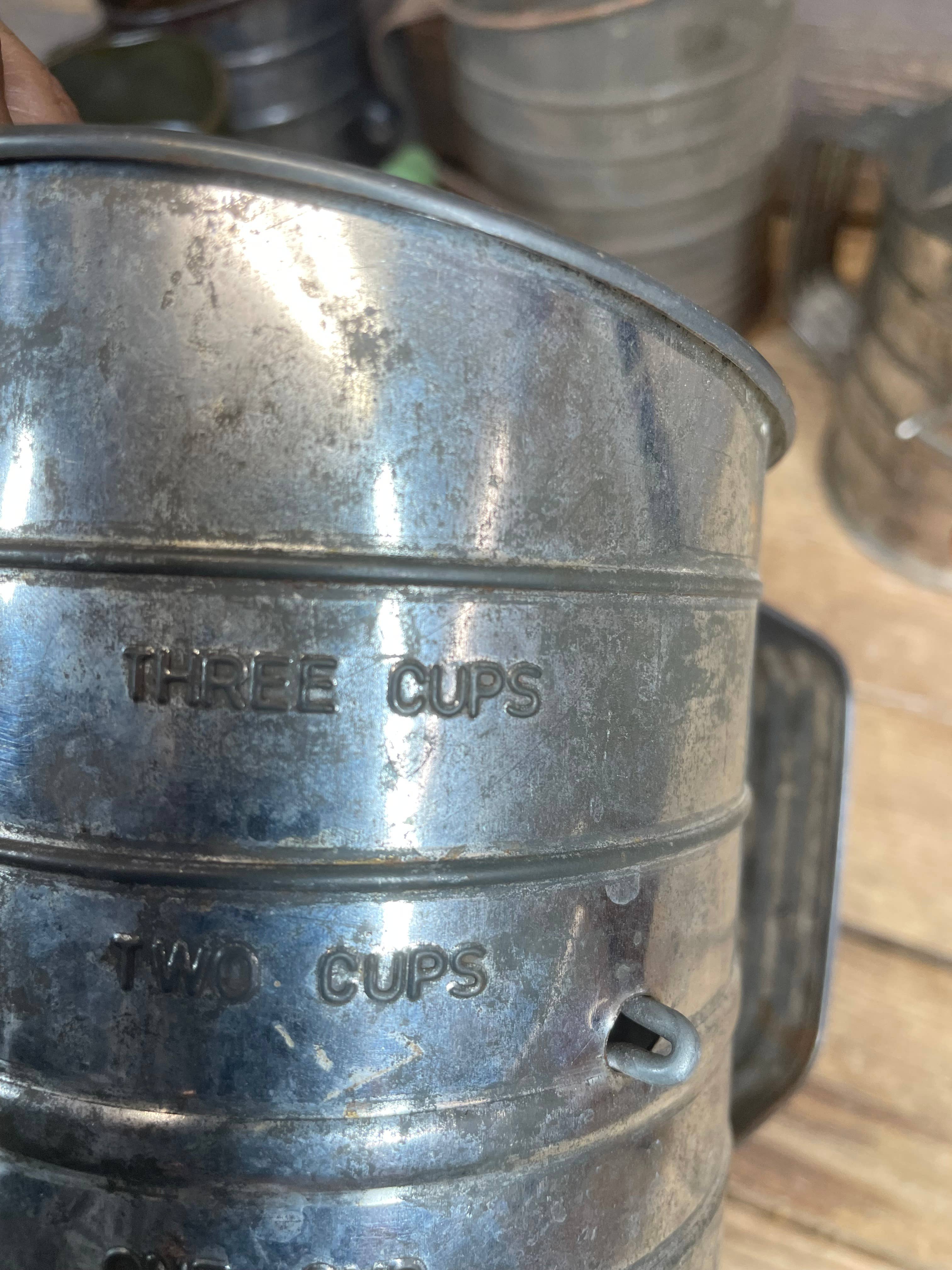 My Amigos Imports - Wholesale Sifter - CLEARANCE-Antique-ER-Vintage Metal Flour Sifter-7x6 inch-$122