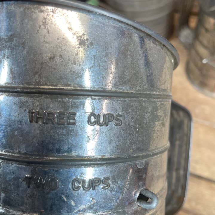 My Amigos Imports - Wholesale Sifter - CLEARANCE-Antique-ER-Vintage Metal Flour Sifter-7x6 inch-$122