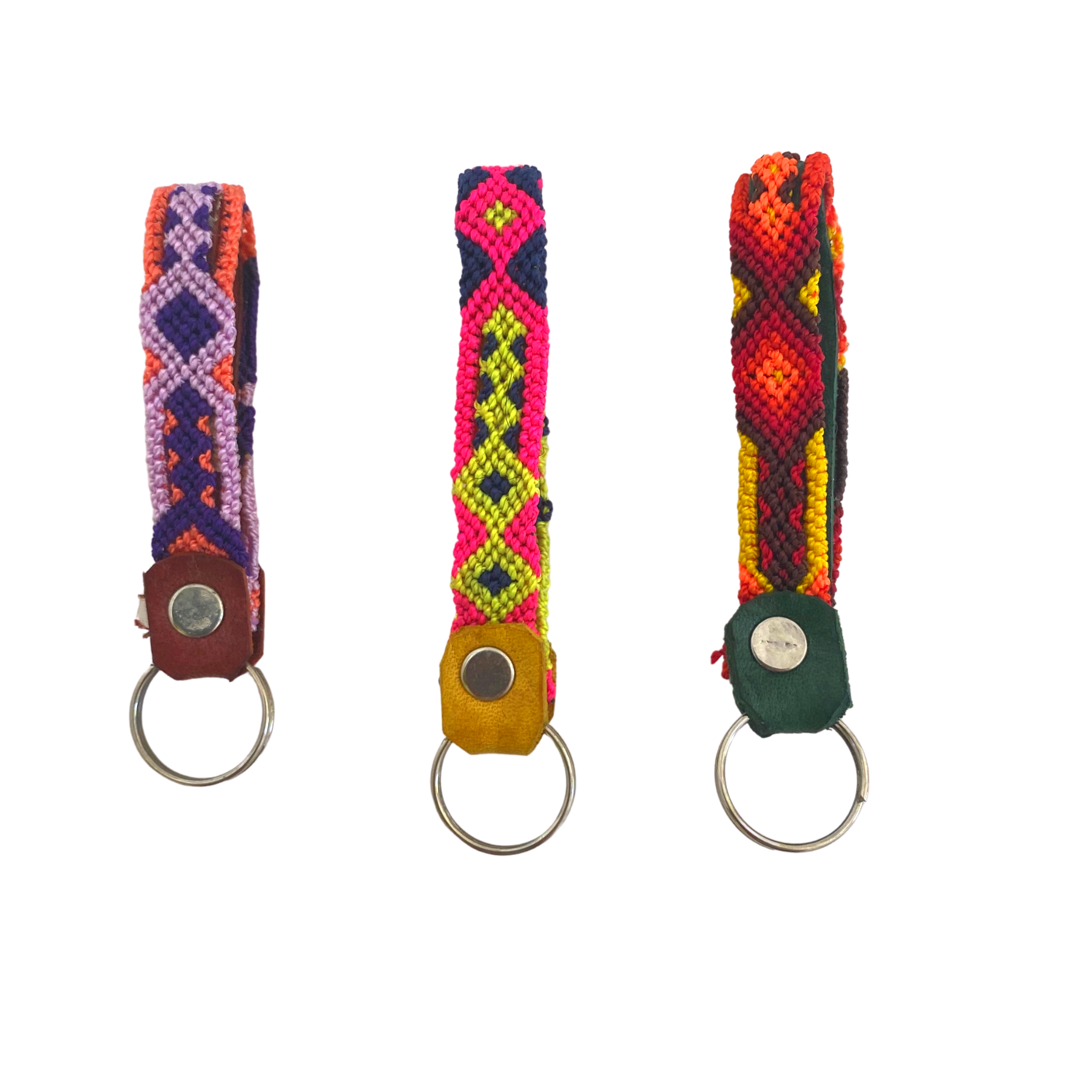 Lumily - Wholesale Keychain - Women's - Friendship Macrame Woven Leather Loop Key Chain - Mexico4