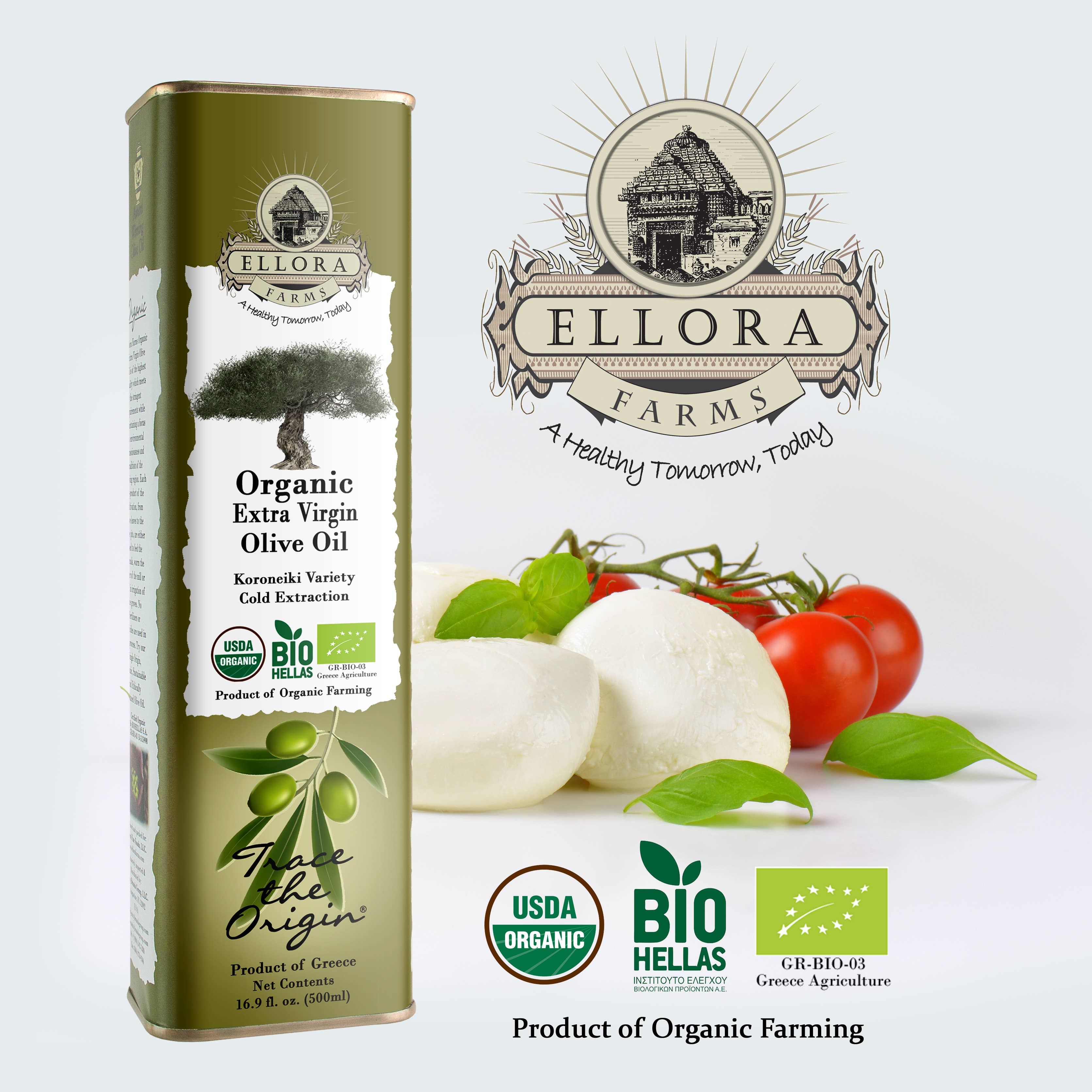 ELLORA FARMS - Wholesale Olive Oil - Organic Extra Virgin Olive Oil, Greek, Traceable, Gold Award7