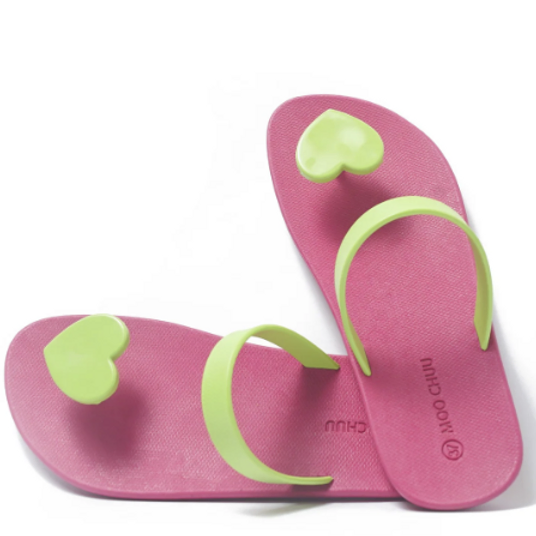 MOO CHUU UK – wholesale Flip Flops – Women’s – Sweety Heart Flipflops - Choose Your Own Colour Way - Eco5