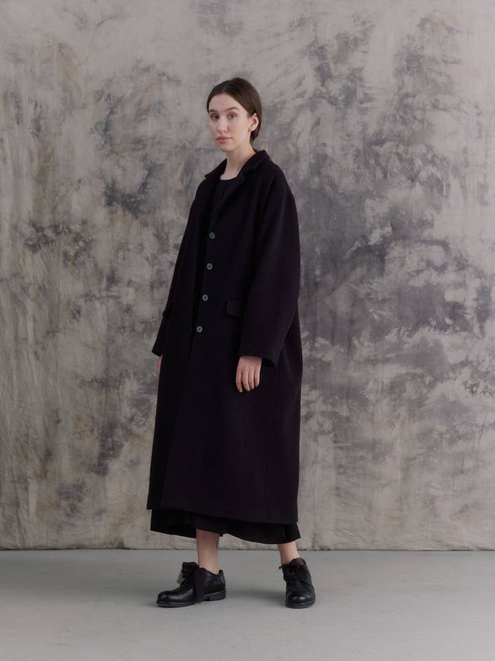 Manteau Violet Foncé pour la vente par muku