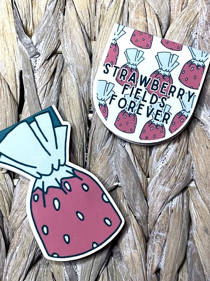 Strawberry Candies | Magnetic Bookmark for wholesale by YGG Threads