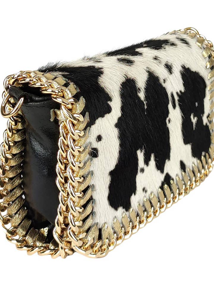 Rectangular pony clutch for wholesale by Florence Leather