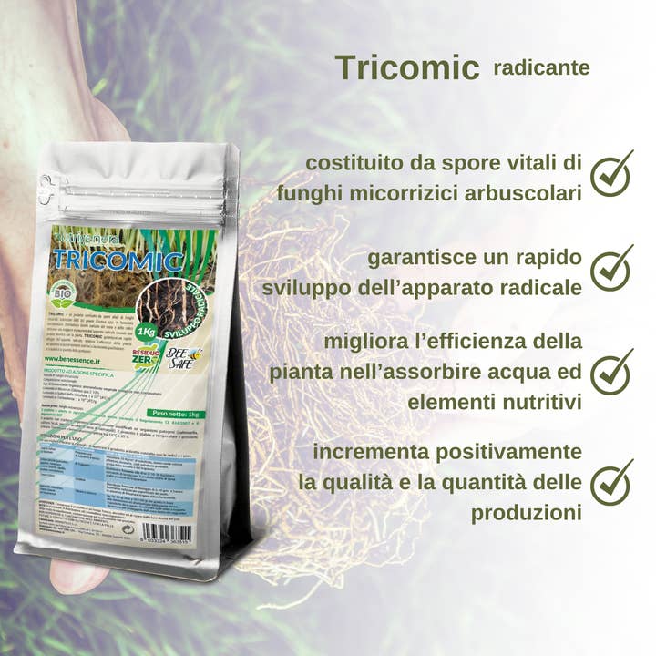 Natura srl – wholesale Fertiliser – Tricomic - Stimulates the expansion of the roots - 1 Kg